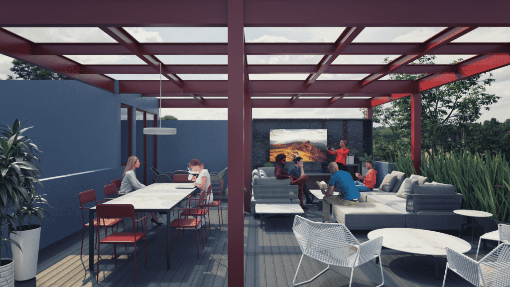 Cocina Casa Parque España Covive mx, Sala Casa Parque España Covive, Cuarto Casa España Covive mx, Azotea Casa Parque España Covive MX,